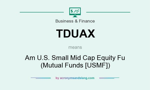 What does TDUAX mean? It stands for Am U.S. Small Mid Cap Equity Fu (Mutual Funds [USMF])