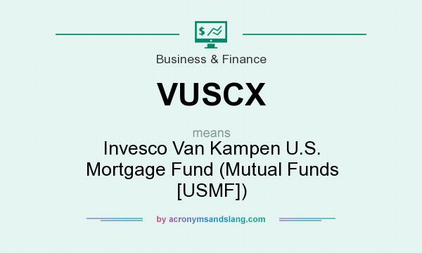 What does VUSCX mean? It stands for Invesco Van Kampen U.S. Mortgage Fund (Mutual Funds [USMF])