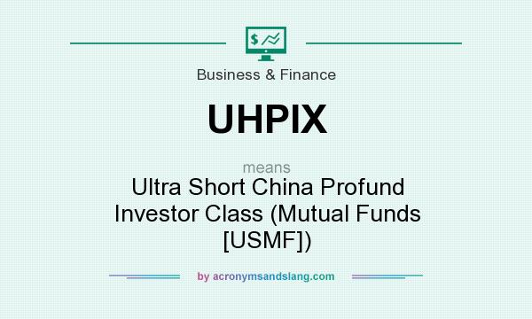 What does UHPIX mean? It stands for Ultra Short China Profund Investor Class (Mutual Funds [USMF])