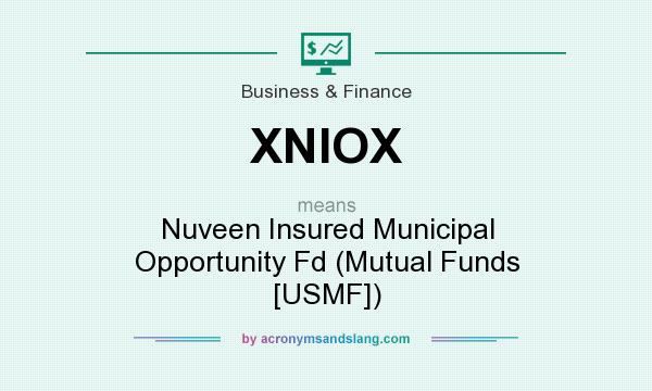 What does XNIOX mean? It stands for Nuveen Insured Municipal Opportunity Fd (Mutual Funds [USMF])