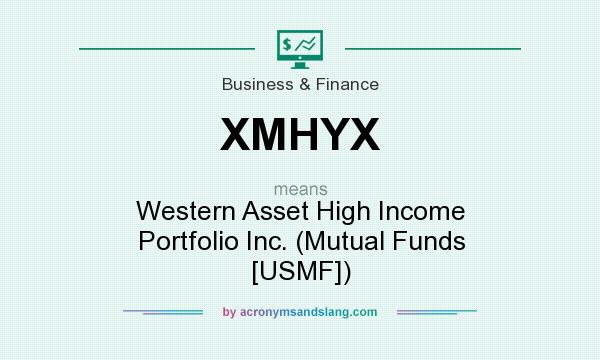 What does XMHYX mean? It stands for Western Asset High Income Portfolio Inc. (Mutual Funds [USMF])