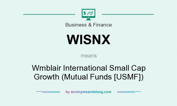 What does WISNX mean? It stands for Wmblair International Small Cap Growth (Mutual Funds [USMF])