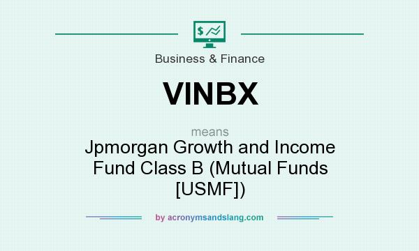What does VINBX mean? It stands for Jpmorgan Growth and Income Fund Class B (Mutual Funds [USMF])