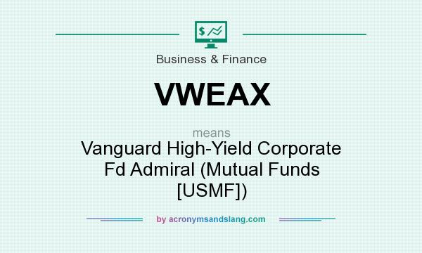 What does VWEAX mean? It stands for Vanguard High-Yield Corporate Fd Admiral (Mutual Funds [USMF])