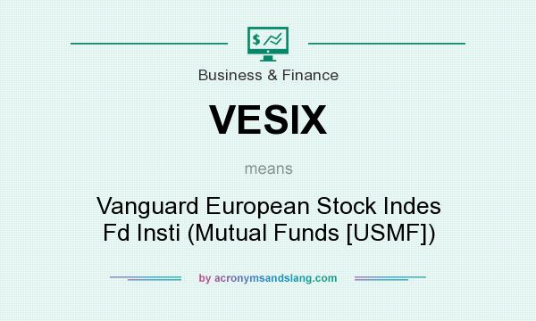 What does VESIX mean? It stands for Vanguard European Stock Indes Fd Insti (Mutual Funds [USMF])