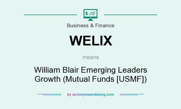 What does WELIX mean? It stands for William Blair Emerging Leaders Growth (Mutual Funds [USMF])