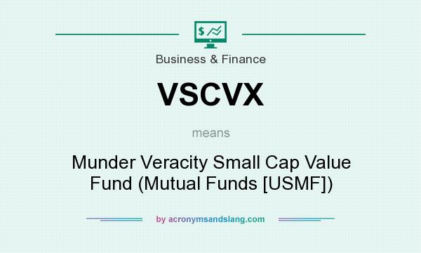 What does VSCVX mean? It stands for Munder Veracity Small Cap Value Fund (Mutual Funds [USMF])