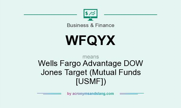What does WFQYX mean? It stands for Wells Fargo Advantage DOW Jones Target (Mutual Funds [USMF])