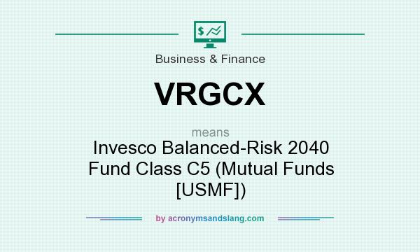 What does VRGCX mean? It stands for Invesco Balanced-Risk 2040 Fund Class C5 (Mutual Funds [USMF])