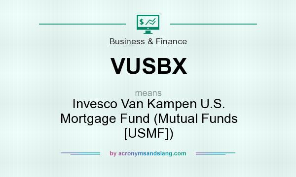 What does VUSBX mean? It stands for Invesco Van Kampen U.S. Mortgage Fund (Mutual Funds [USMF])