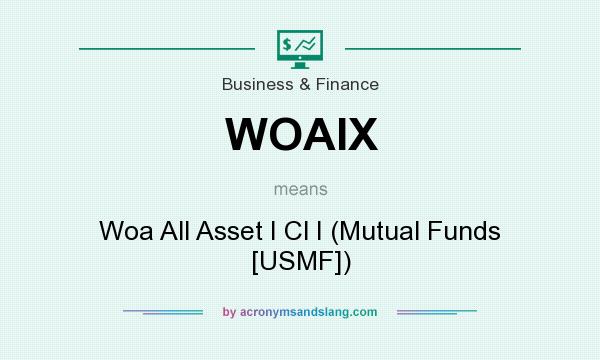 What does WOAIX mean? It stands for Woa All Asset I Cl I (Mutual Funds [USMF])