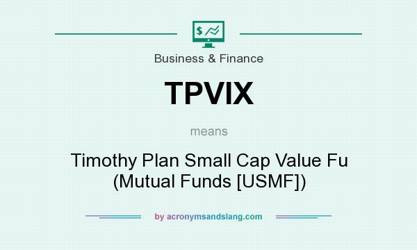 What does TPVIX mean? It stands for Timothy Plan Small Cap Value Fu (Mutual Funds [USMF])
