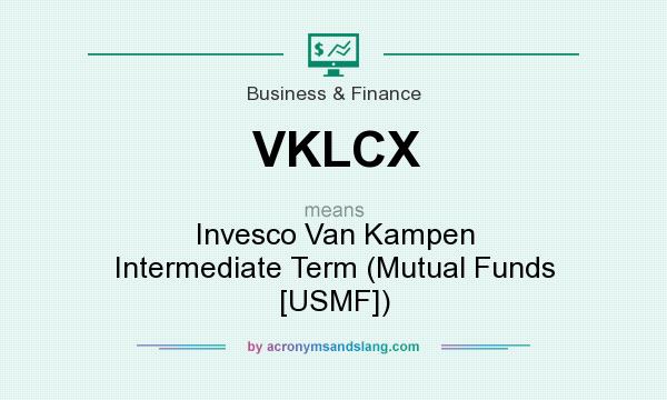 What does VKLCX mean? It stands for Invesco Van Kampen Intermediate Term (Mutual Funds [USMF])