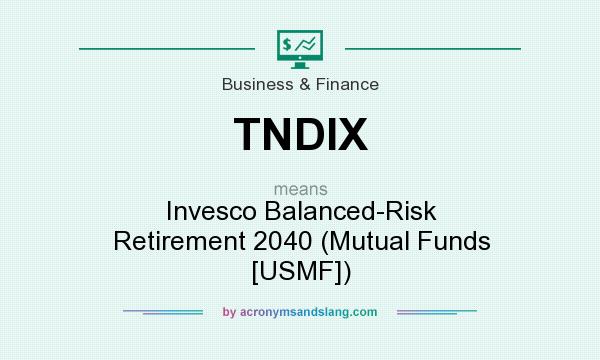 What does TNDIX mean? It stands for Invesco Balanced-Risk Retirement 2040 (Mutual Funds [USMF])