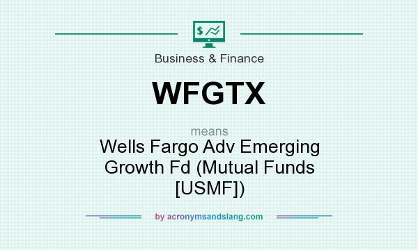 What does WFGTX mean? It stands for Wells Fargo Adv Emerging Growth Fd (Mutual Funds [USMF])