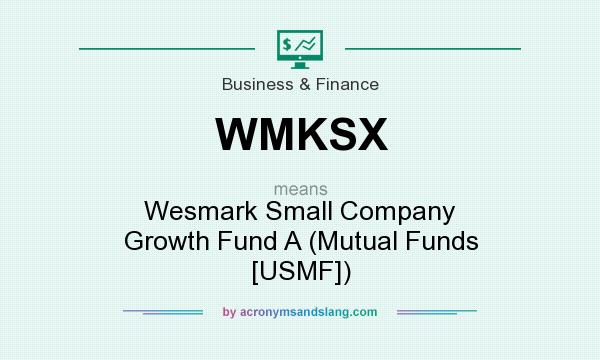 What does WMKSX mean? It stands for Wesmark Small Company Growth Fund A (Mutual Funds [USMF])
