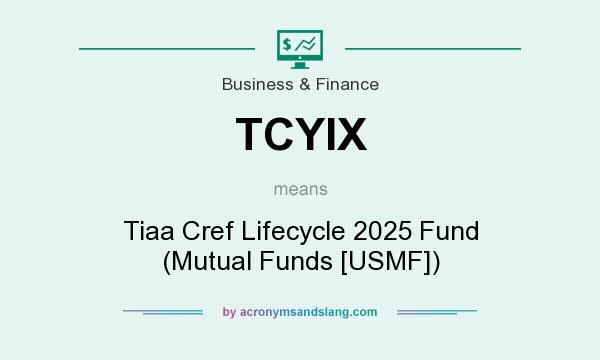 What does TCYIX mean? It stands for Tiaa Cref Lifecycle 2025 Fund (Mutual Funds [USMF])