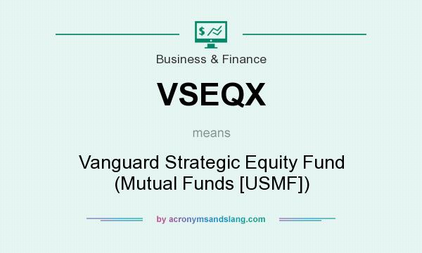 What does VSEQX mean? It stands for Vanguard Strategic Equity Fund (Mutual Funds [USMF])