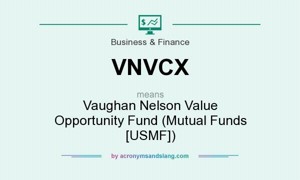 What does VNVCX mean? It stands for Vaughan Nelson Value Opportunity Fund (Mutual Funds [USMF])