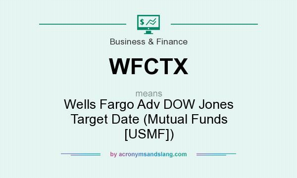 What does WFCTX mean? It stands for Wells Fargo Adv DOW Jones Target Date (Mutual Funds [USMF])
