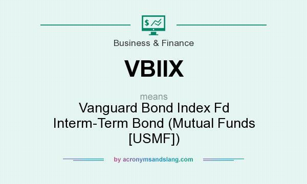 What does VBIIX mean? It stands for Vanguard Bond Index Fd Interm-Term Bond (Mutual Funds [USMF])