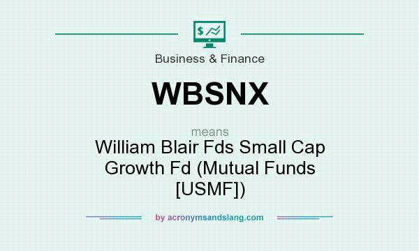 What does WBSNX mean? It stands for William Blair Fds Small Cap Growth Fd (Mutual Funds [USMF])