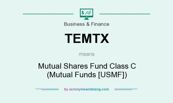 What does TEMTX mean? It stands for Mutual Shares Fund Class C (Mutual Funds [USMF])