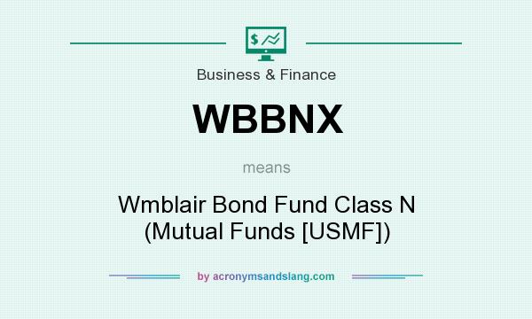 What does WBBNX mean? It stands for Wmblair Bond Fund Class N (Mutual Funds [USMF])