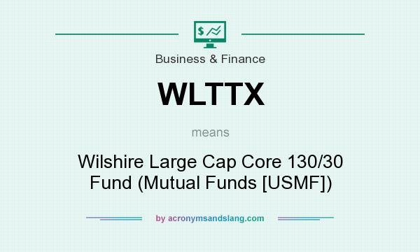What does WLTTX mean? It stands for Wilshire Large Cap Core 130/30 Fund (Mutual Funds [USMF])
