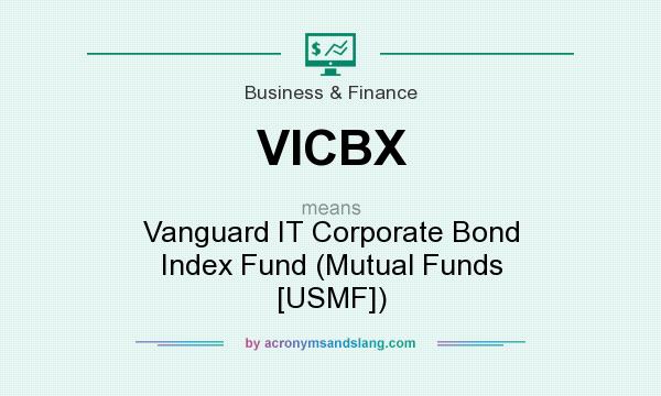 What does VICBX mean? It stands for Vanguard IT Corporate Bond Index Fund (Mutual Funds [USMF])
