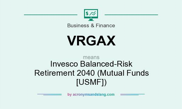 What does VRGAX mean? It stands for Invesco Balanced-Risk Retirement 2040 (Mutual Funds [USMF])