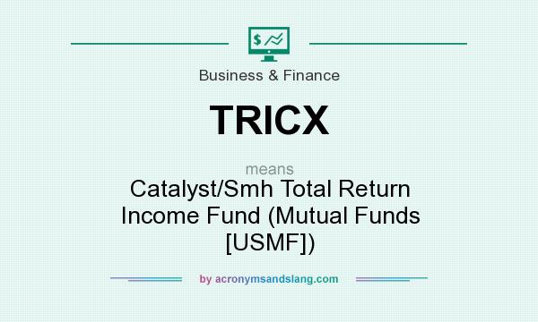 What does TRICX mean? It stands for Catalyst/Smh Total Return Income Fund (Mutual Funds [USMF])