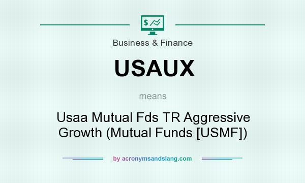 What does USAUX mean? It stands for Usaa Mutual Fds TR Aggressive Growth (Mutual Funds [USMF])