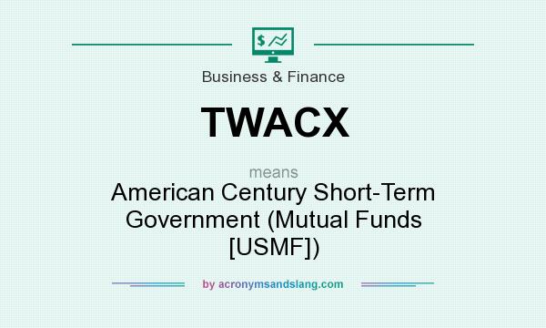 What does TWACX mean? It stands for American Century Short-Term Government (Mutual Funds [USMF])