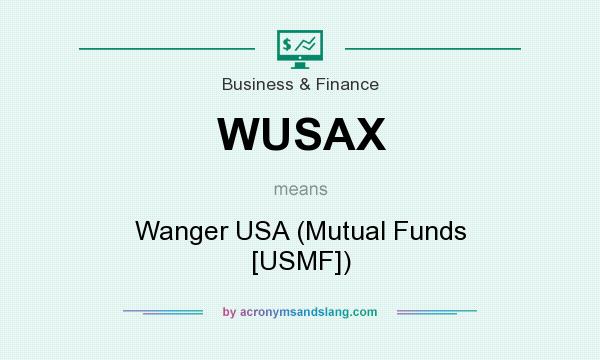 What does WUSAX mean? It stands for Wanger USA (Mutual Funds [USMF])