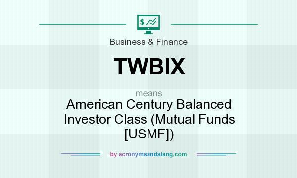 What does TWBIX mean? It stands for American Century Balanced Investor Class (Mutual Funds [USMF])