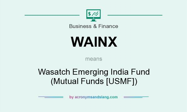What does WAINX mean? It stands for Wasatch Emerging India Fund (Mutual Funds [USMF])