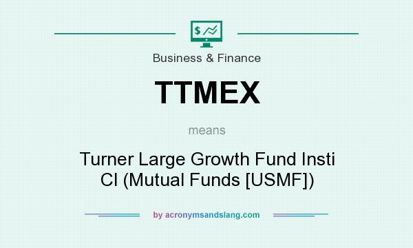 What does TTMEX mean? It stands for Turner Large Growth Fund Insti Cl (Mutual Funds [USMF])
