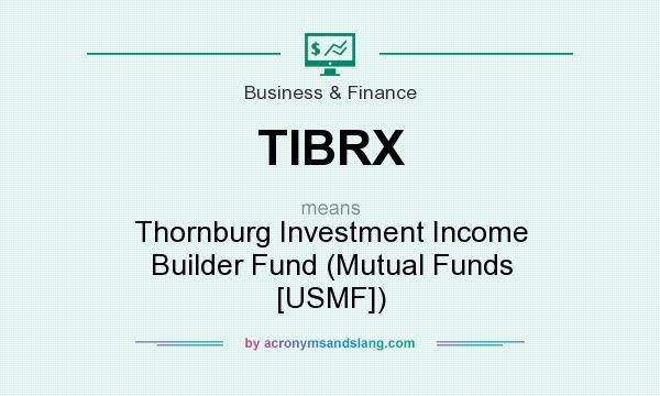 What does TIBRX mean? It stands for Thornburg Investment Income Builder Fund (Mutual Funds [USMF])