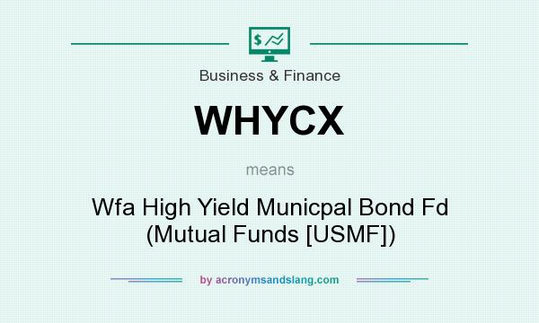 What does WHYCX mean? It stands for Wfa High Yield Municpal Bond Fd (Mutual Funds [USMF])