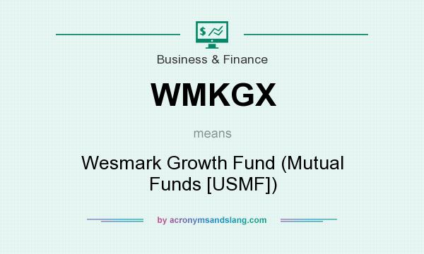What does WMKGX mean? It stands for Wesmark Growth Fund (Mutual Funds [USMF])