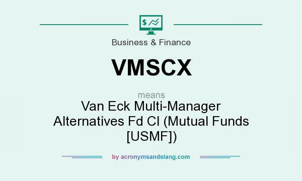 What does VMSCX mean? It stands for Van Eck Multi-Manager Alternatives Fd Cl (Mutual Funds [USMF])