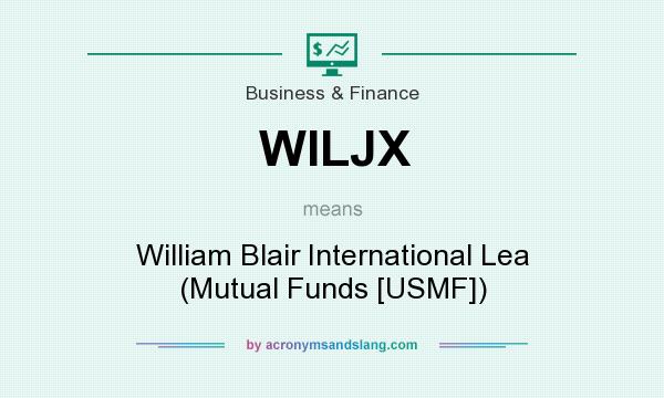 What does WILJX mean? It stands for William Blair International Lea (Mutual Funds [USMF])
