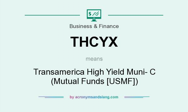 What does THCYX mean? It stands for Transamerica High Yield Muni- C (Mutual Funds [USMF])