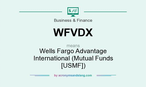 What does WFVDX mean? It stands for Wells Fargo Advantage International (Mutual Funds [USMF])