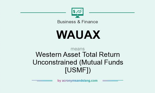What does WAUAX mean? It stands for Western Asset Total Return Unconstrained (Mutual Funds [USMF])