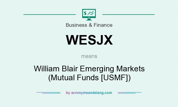 What does WESJX mean? It stands for William Blair Emerging Markets (Mutual Funds [USMF])