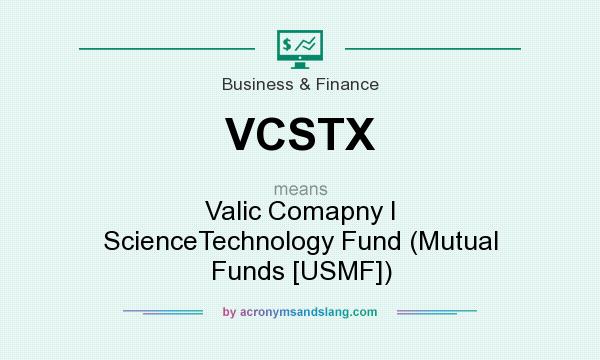 What does VCSTX mean? It stands for Valic Comapny I ScienceTechnology Fund (Mutual Funds [USMF])