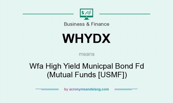 What does WHYDX mean? It stands for Wfa High Yield Municpal Bond Fd (Mutual Funds [USMF])
