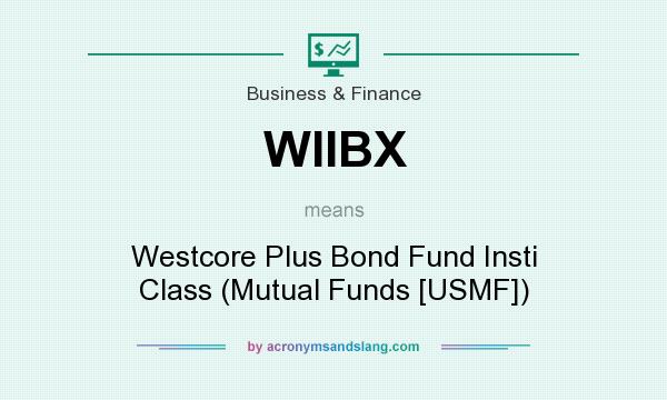 What does WIIBX mean? It stands for Westcore Plus Bond Fund Insti Class (Mutual Funds [USMF])